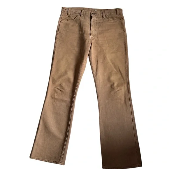 Levi’s 517 Orange Tab jeans 36x32 Made in USA Vintage Rare brown/tan denim - Picture 1 of 13
